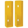 Global Industrial Bracket Kit in Pair for Drop-In Style, Steel, Yellow 436733